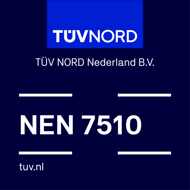 NEN 7510, gecertificeerd door TÜV NORD Nederland