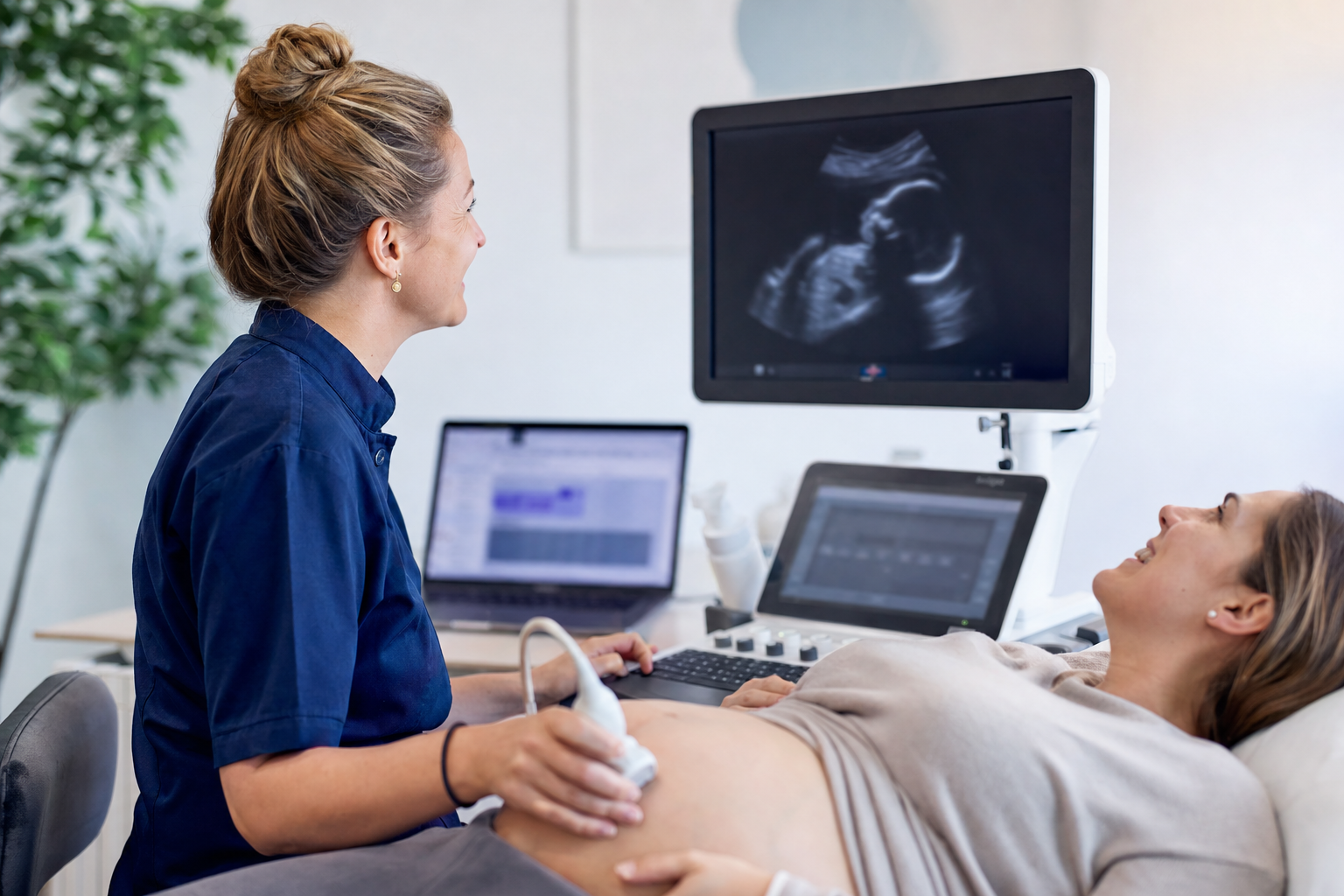 Echoscopie zonder handmatig overtypen